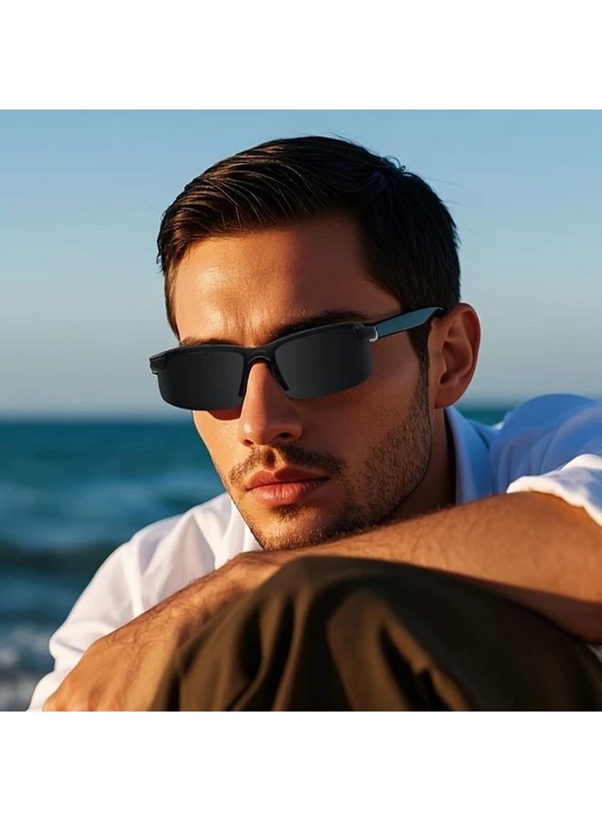 Polarized Day Night Driving Glasses HD Anti Scratch Anti Glare Black Sports Frame - Image 5